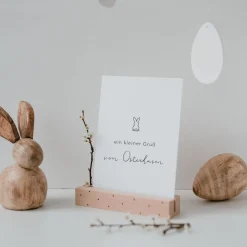 Eulenschnitt Postkarten So eine schöne bunte Osterzeit weiß 6er Set