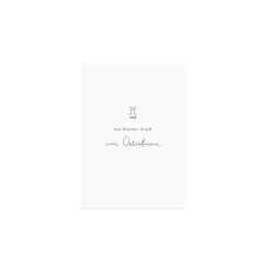 Eulenschnitt Postkarten So eine schöne bunte Osterzeit weiß 6er Set