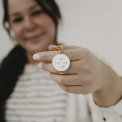 Eulenschnitt Schlüsselanhänger Do nothing club