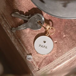 Eulenschnitt Schlüsselanhänger Papa