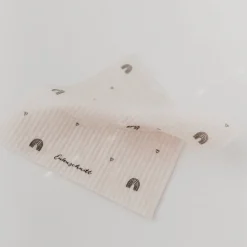 Eulenschnitt Schwammtücher Regenbogen 3er-Set weiß