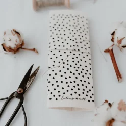 Eulenschnitt Schwammtücher Punkte 3er-Set weiß