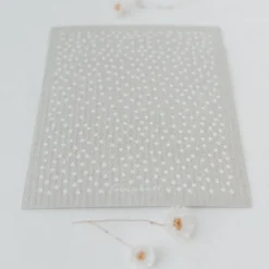 Eulenschnitt Schwammtücher Punkte 3er-Set grau