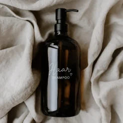 Eulenschnitt Seifenspender Haarshampoo Braunglas 1000 ml