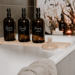 Eulenschnitt Seifenspender Haarshampoo Braunglas 1000 ml