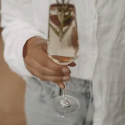 Eulenschnitt Sektglas Auf das Leben