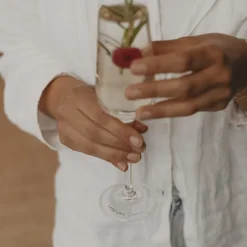 Eulenschnitt Sektglas Lass uns feiern