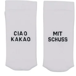 Eulenschnitt Socken weiß Mit Schuss 43-46