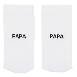 Eulenschnitt Socken weiß Papa 39-42