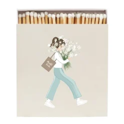 Eulenschnitt Streichhölzer Blumenmädchen