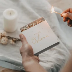 Eulenschnitt Streichhölzer Frohe Ostern