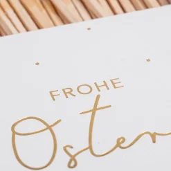 Eulenschnitt Streichhölzer Frohe Ostern