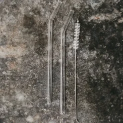 Eulenschnitt Strohhalme gebogen Herz 4er-Set