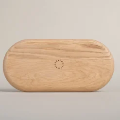 Eulenschnitt Tablett aus Eiche Hase