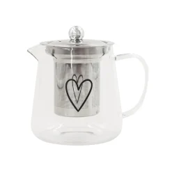 Eulenschnitt Teekanne Herz