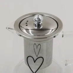 Eulenschnitt Teekanne Herz