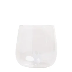 Eulenschnitt Trinkglas Hasenfigur weiß
