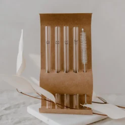 Eulenschnitt Trinkhalme Tiere 4er-Set