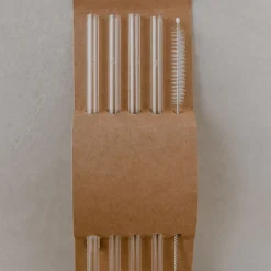 Eulenschnitt Trinkhalme Weihnachten 4er-Set lang