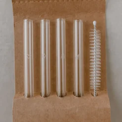 Eulenschnitt Trinkhalme Weihnachten 4er-Set lang