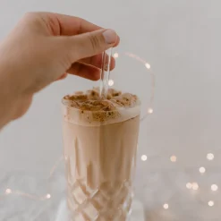 Eulenschnitt Trinkhalme Weihnachten 4er-Set lang