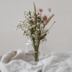 Eulenschnitt Vase aus Glas Hello Mittel