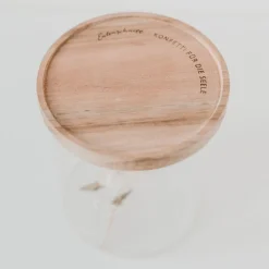 Eulenschnitt Vorratsglas Herz weiß 13 cm