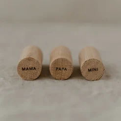 Eulenschnitt Wandhaken Familie 3er Set