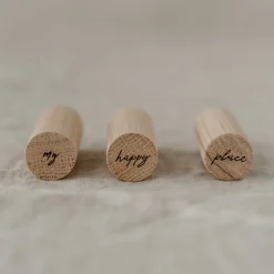 Eulenschnitt Wandhaken Happy Place 3er Set