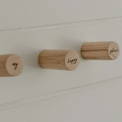 Eulenschnitt Wandhaken Happy Place 3er Set