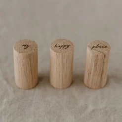 Eulenschnitt Wandhaken Happy Place 3er Set