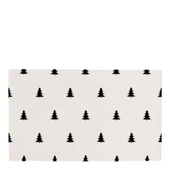 Eulenschnitt waschbare Fußmatte Tannen cremefarben