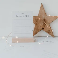 Eulenschnitt Weihnachtskarte Wunschzettel