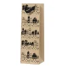 Geschenktasche Häuserlandschaft 2er Set beige groß