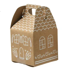 Geschenkverpackung Lebkuchenhaus 4er-Set