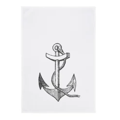 Geschirrtuch Anker grau