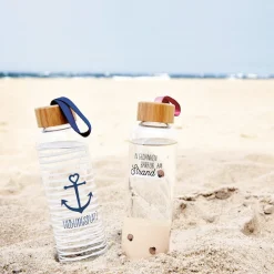 Glas Trinkflasche Lieblingsplatz