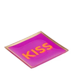 Glasteller Kiss pink klein