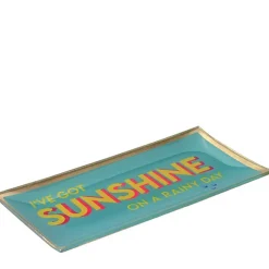 Glasteller Sunshine türkis groß