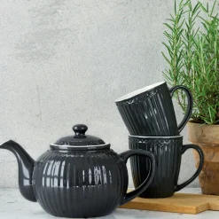 Greengate Teekanne Alice dunkelgrau