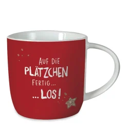 Gute Laune Tasse Weihnachten Auf die Plätzchen