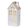 Haus LED indoor H 20,5 cm weiß