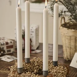 IB Laursen 4er-Set Adventskerzen 1 - 4 weiß