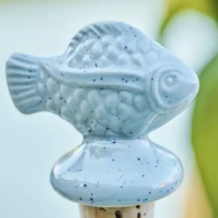 Ib Laursen Flaschenstopfen Fisch hellgrau