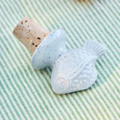 Ib Laursen Flaschenstopfen Fisch hellgrau