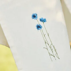 Ib Laursen Geschirrtuch Kornblumen cremefarben