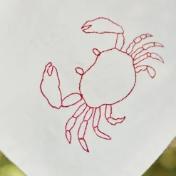 Ib Laursen Geschirrtuch Krabbe cremefarben