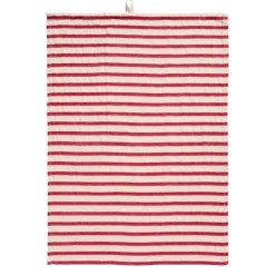 Ib Laursen Geschirrtuch Olga mit Querstreifen naturfarben