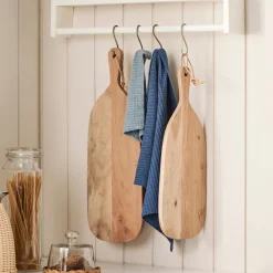 Ib Laursen Handtuch gestrickt dunkelblau