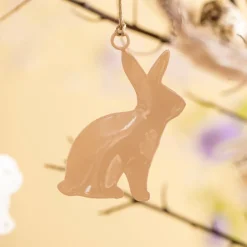 Ib Laursen Hänger Hase & Hahn sandfarben 2er-Set